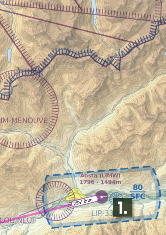 1 / Aosta – terrain map