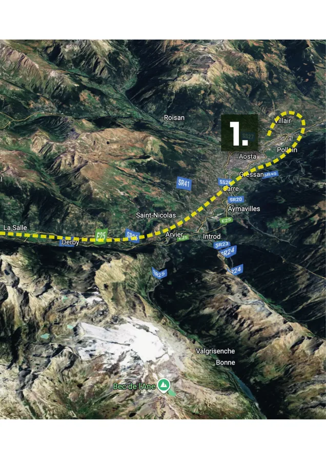 1 / Aosta – satellite view