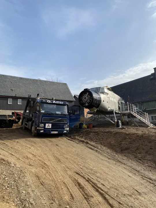 Arbeiten am Rumpf im Februar 2021.